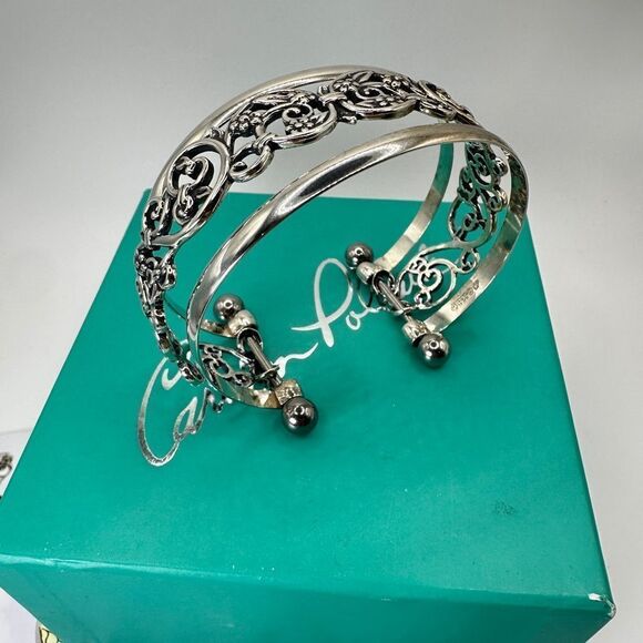 Carolyn Pollack "Changing Seasons" 925 cuff interchangable bracelet! - Picture 3 of 12